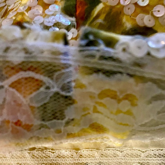 TRUE VINTAGE 1960’s Sequined, Floral Wiggle Dress - Picture 11 of 15